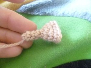 The flower, ready for its pink bits.